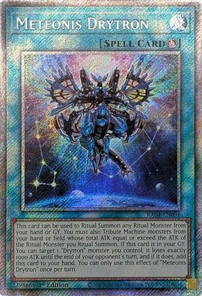 Meteonis Drytron  [RA04-EN096] Platinum Secret Rare 1st Edition