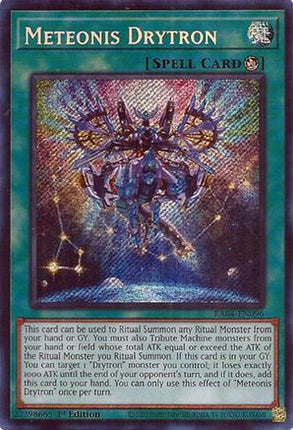 Meteonis Drytron  [RA04-EN096] Secret Rare 1st Edition