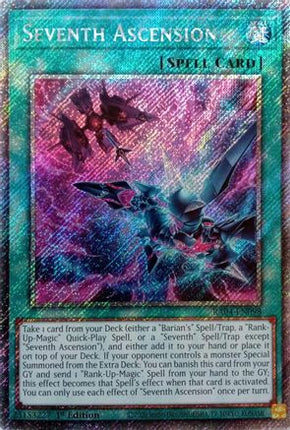 Seventh Ascension  [RA04-EN098] Platinum Secret Rare 1st Edition