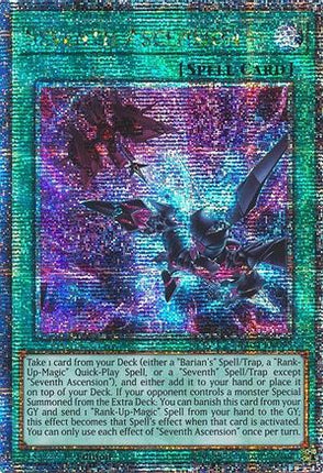 Seventh Ascension  [RA04-EN098] Quarter Century Secret Rare 1st Edition