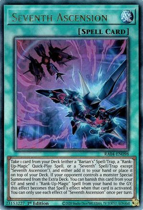 Seventh Ascension  [RA04-EN098] Prismatic Ultimate Rare 1st Edition