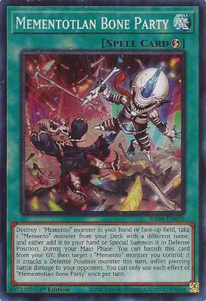 Mementotlan Bone Party [RA04-EN099] Super Rare 1st Edition