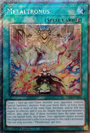 Metaltronus  [RA04-EN100] Platinum Secret Rare 1st Edition