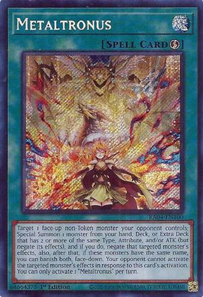 Metaltronus  [RA04-EN100] Secret Rare 1st Edition