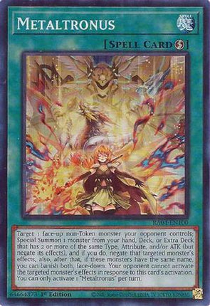 Metaltronus [RA04-EN100] Super Rare 1st Edition