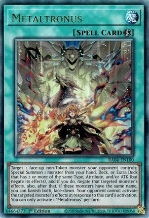 Metaltronus  [RA04-EN100] Ultimate Rare 1st Edition
