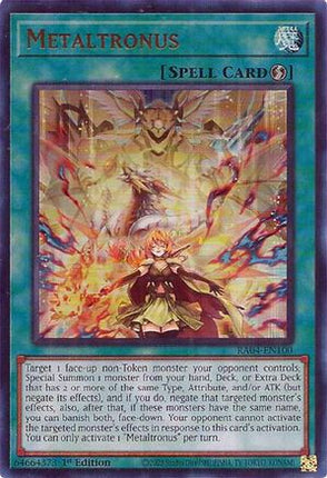 Metaltronus  [RA04-EN100] Ultra Rare 1st Edition