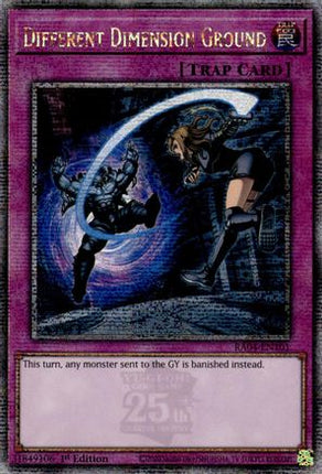 Different Dimension Ground  [RA04-EN101] Quarter Century Secret Rare 1st Edition
