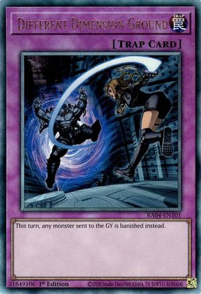 Different Dimension Ground  [RA04-EN101] Ultimate Rare 1st Edition