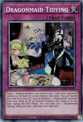 Dragonmaid Tidying  [RA04-EN102] Collector's Rare 1st Edition