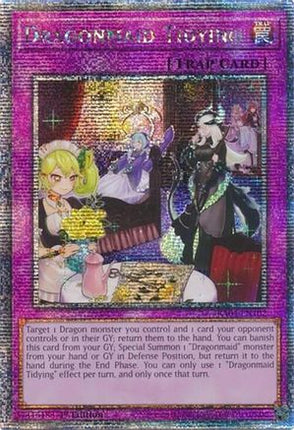 Dragonmaid Tidying  [RA04-EN102] Quarter Century Secret Rare 1st Edition