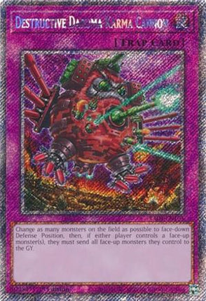 Destructive Daruma Karma Cannon  [RA04-EN103] Platinum Secret Rare 1st Edition