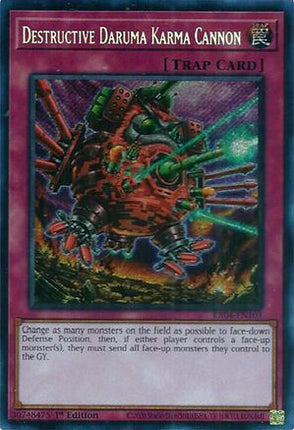 Destructive Daruma Karma Cannon  [RA04-EN103] Secret Rare 1st Edition