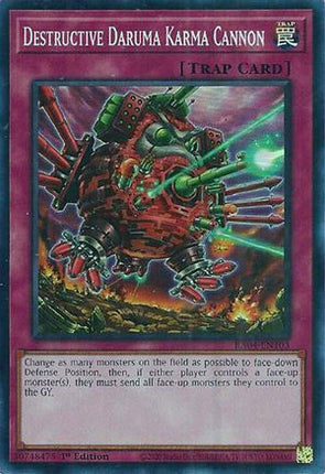 Destructive Daruma Karma Cannon [RA04-EN103] Super Rare 1st Edition