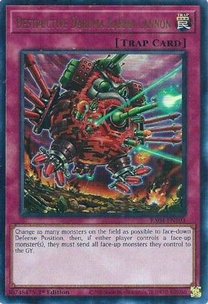 Destructive Daruma Karma Cannon  [RA04-EN103] Ultra Rare 1st Edition