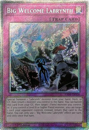 Big Welcome Labrynth  [RA04-EN104] Platinum Secret Rare 1st Edition