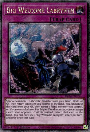Big Welcome Labrynth  [RA04-EN104] Quarter Century Secret Rare 1st Edition