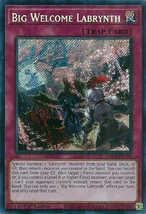 Big Welcome Labrynth  [RA04-EN104] Secret Rare 1st Edition