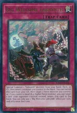 Big Welcome Labrynth  [RA04-EN104] Ultra Rare 1st Edition
