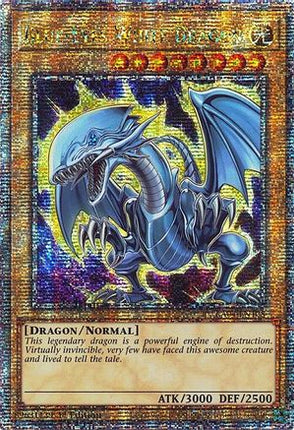 Blue-Eyes White Dragon (7th Art) (Quarter Century Secret Rare)  [RA04-EN108] 1st Edition