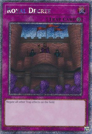 Royal Decree  [RA04-EN113] Platinum Secret Rare 1st Edition