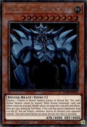 Obelisk the Tormentor  [RA04-EN116] Platinum Secret Rare 1st Edition