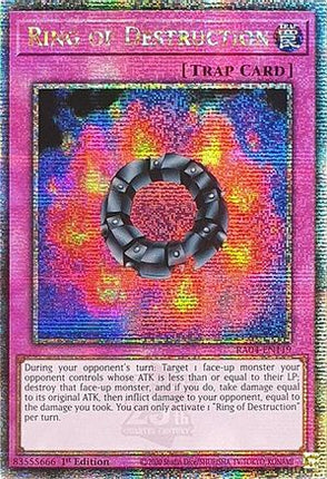 Ring of Destruction  [RA04-EN119] Quarter Century Secret Rare 1st Edition