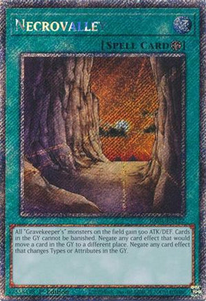 Necrovalley  [RA04-EN122] Platinum Secret Rare 1st Edition