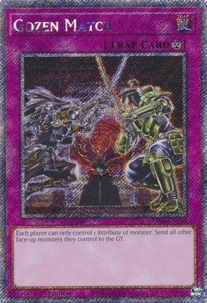 Gozen Match  [RA04-EN134] Platinum Secret Rare 1st Edition