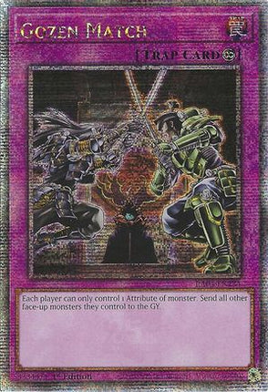 Gozen Match  [RA04-EN134] Quarter Century Secret Rare 1st Edition