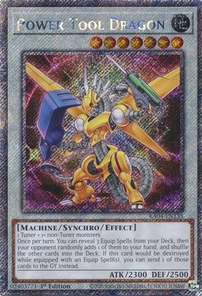 Power Tool Dragon  [RA04-EN135] Platinum Secret Rare 1st Edition