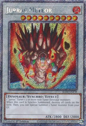 Jurrac Meteor  [RA04-EN139] Platinum Secret Rare 1st Edition