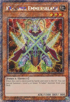 XX-Saber Emmersblade  [RA04-EN141] Platinum Secret Rare 1st Edition
