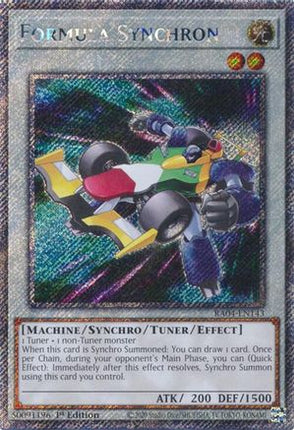 Formula Synchron  [RA04-EN143] Platinum Secret Rare 1st Edition