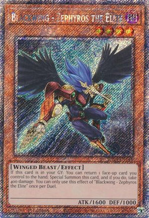 Blackwing - Zephyros the Elite  [RA04-EN145] Platinum Secret Rare 1st Edition
