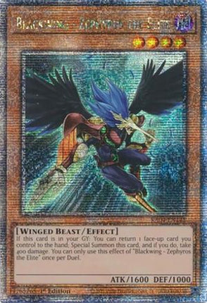 Blackwing - Zephyros the Elite  [RA04-EN145] Quarter Century Secret Rare 1st Edition