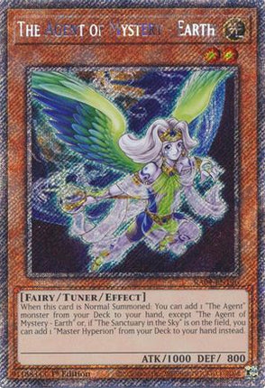 The Agent of Mystery - Earth  [RA04-EN146] Platinum Secret Rare 1st Edition
