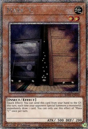 Maxx "C"  [RA04-EN150] Platinum Secret Rare 1st Edition