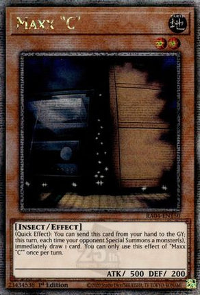 Maxx "C"  [RA04-EN150] Quarter Century Secret Rare 1st Edition