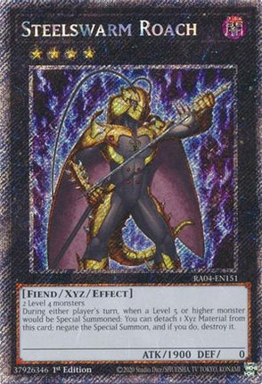 Steelswarm Roach  [RA04-EN151] Platinum Secret Rare 1st Edition