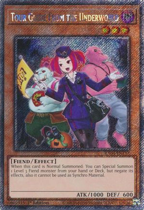 Tour Guide from the Underworld (Alternate Art) [RA04-EN157] Platinum Secret Rare 1st Edition