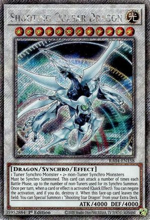 Shooting Quasar Dragon  [RA04-EN158] Platinum Secret Rare 1st Edition