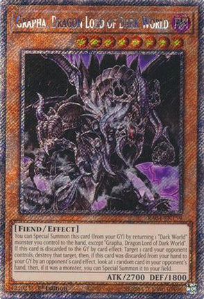 Grapha, Dragon Lord of Dark World  [RA04-EN159] Platinum Secret Rare 1st Edition