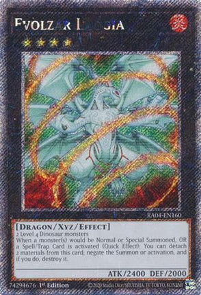 Evolzar Laggia  [RA04-EN160] Platinum Secret Rare 1st Edition