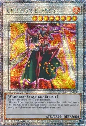 Crimson Blader  [RA04-EN161] Quarter Century Secret Rare 1st Edition