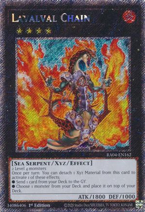 Lavalval Chain  [RA04-EN162] Platinum Secret Rare 1st Edition