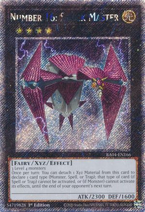 Number 16: Shock Master  [RA04-EN166] Platinum Secret Rare 1st Edition