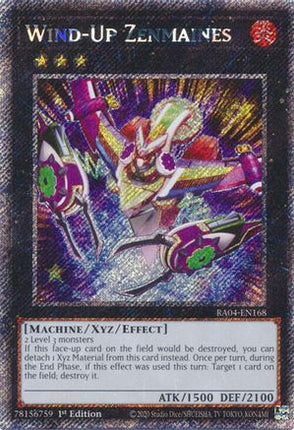 Wind-Up Zenmaines (Platinum Secret Rare)  [RA04-EN168] 1st Edition