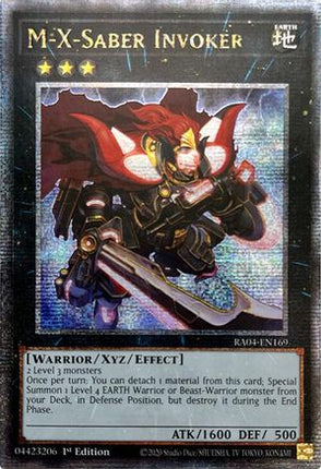 M-X-Saber Invoker  [RA04-EN169] Quarter Century Secret Rare 1st Edition