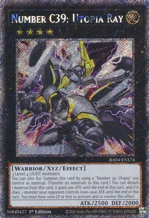 Number C39: Utopia Ray  [RA04-EN174] Platinum Secret Rare 1st Edition